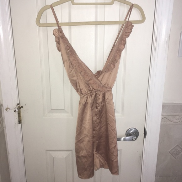 nwot nastygal satin romper - Picture 6 of 7